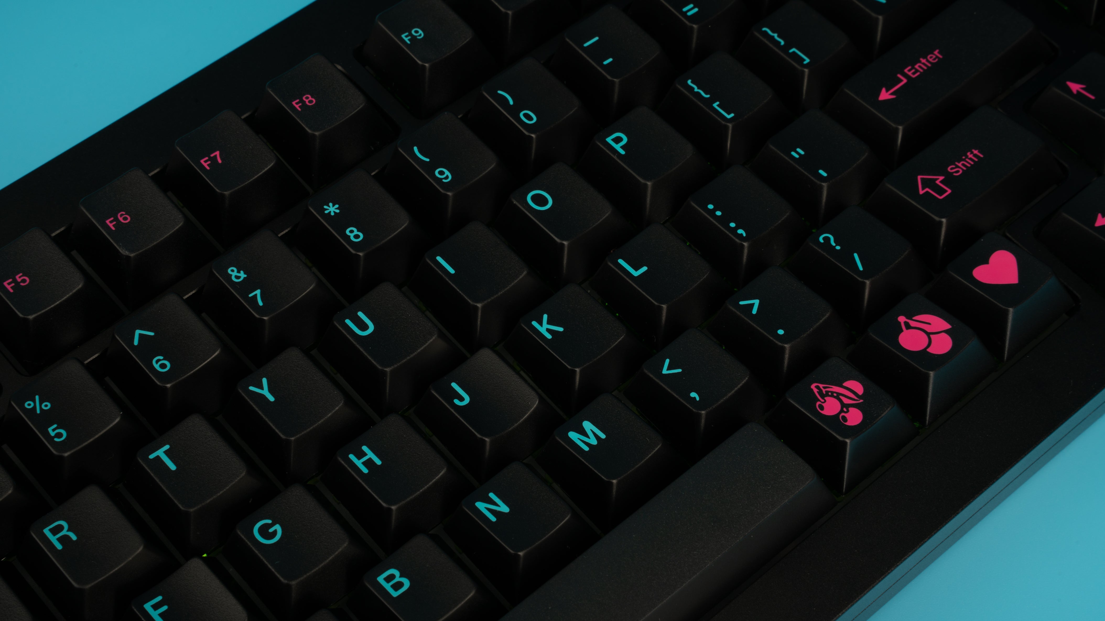 EPBT Doubleshot ABS Cherry Keycaps - Miami Nights