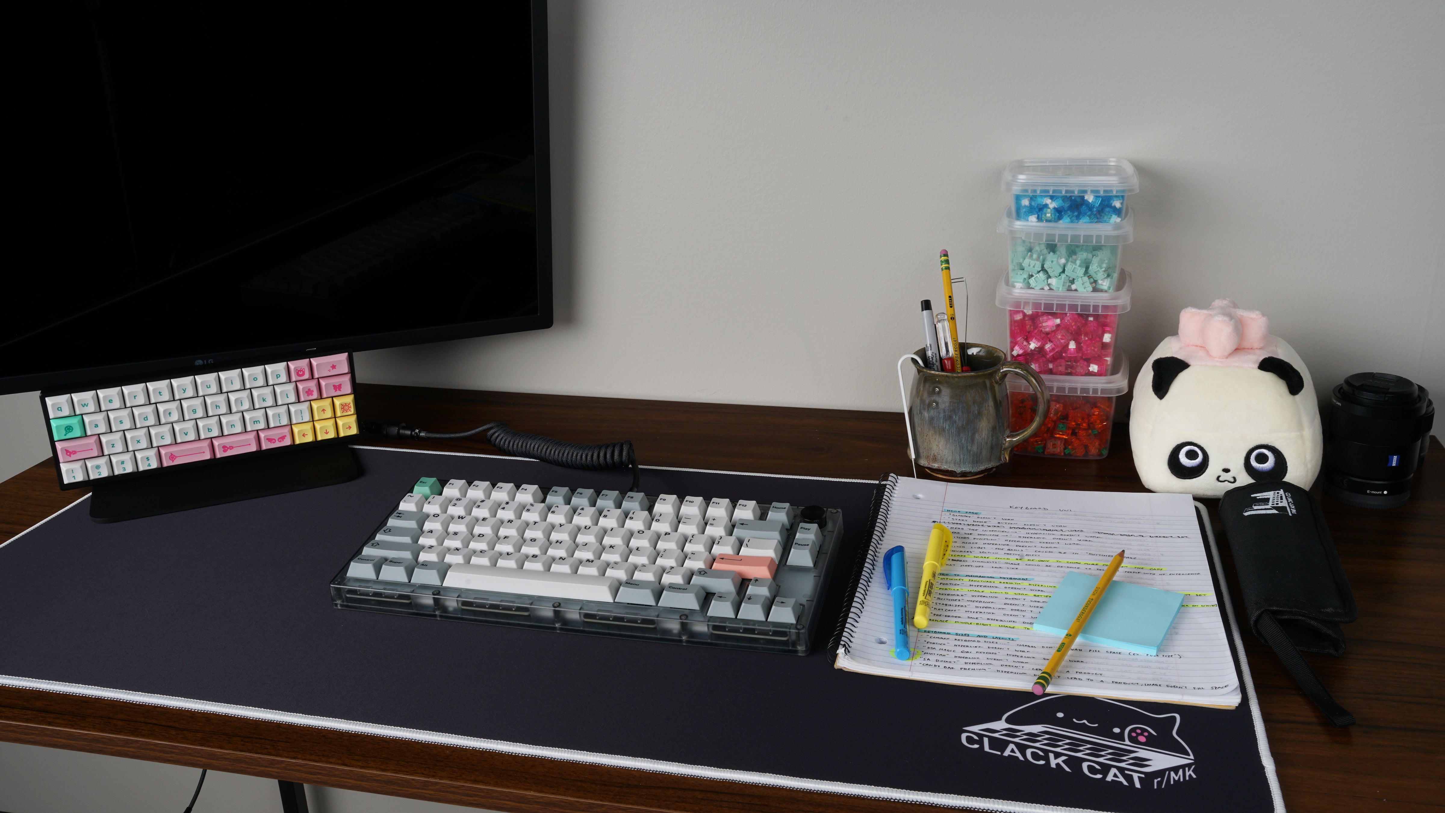 Clack Cat Deskmat - Black