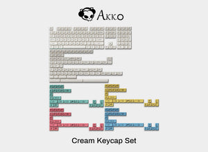 Cream Keycaps
