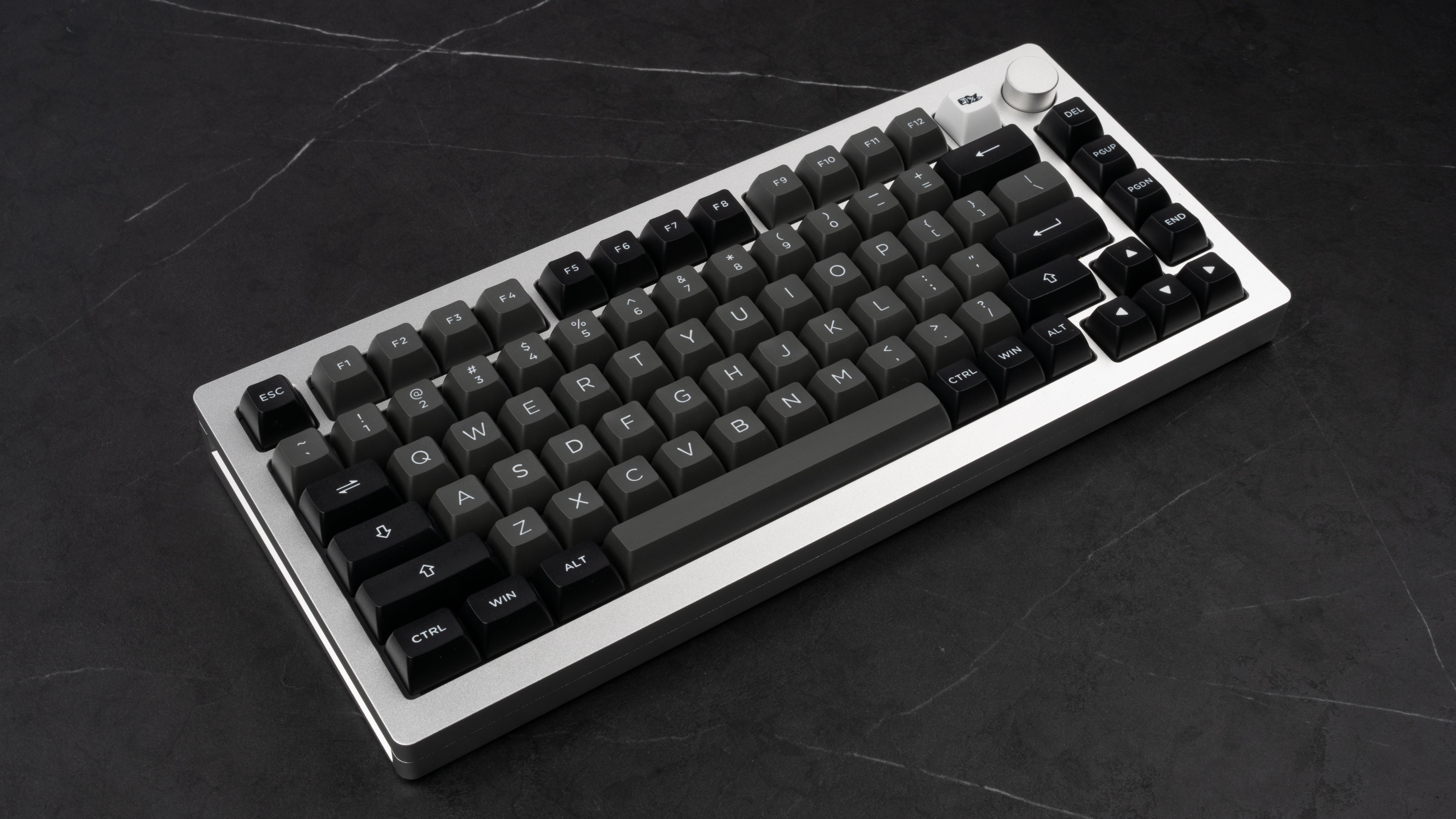 Black and Silver Keycaps
